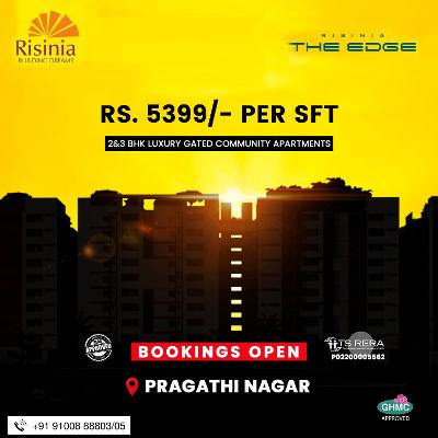 Gated Community Flats For Sale In Pragathi Nagar | The Edge by Risinia